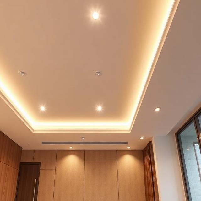 اسقف جبس بورد مع إضاءة LED